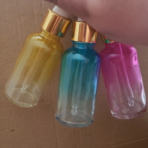(5) 30ml ombre glass eye dropper bottles - Picture 3 of 5